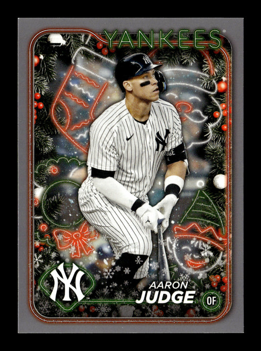 2024 Topps Holiday Aaron Judge #H99 Silver Glitter New York Yankees