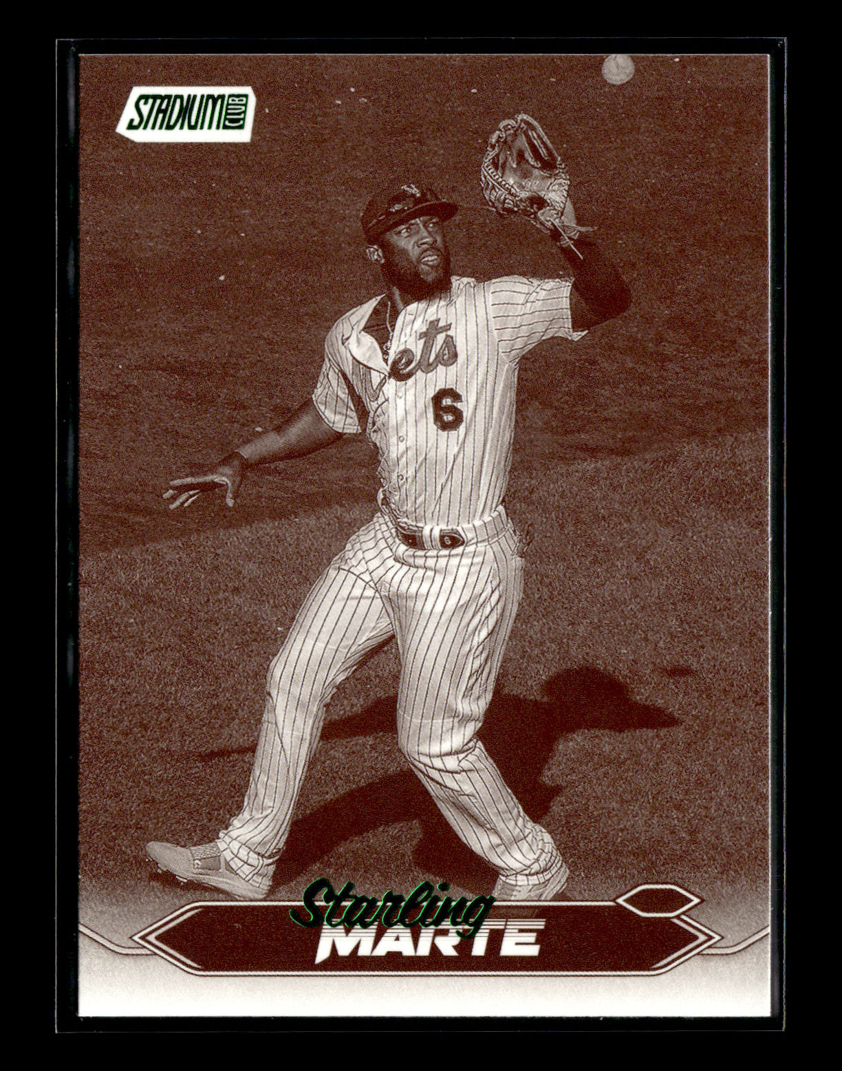 2024 Stadium Club Starling Marte #131 Sepia New York Mets
