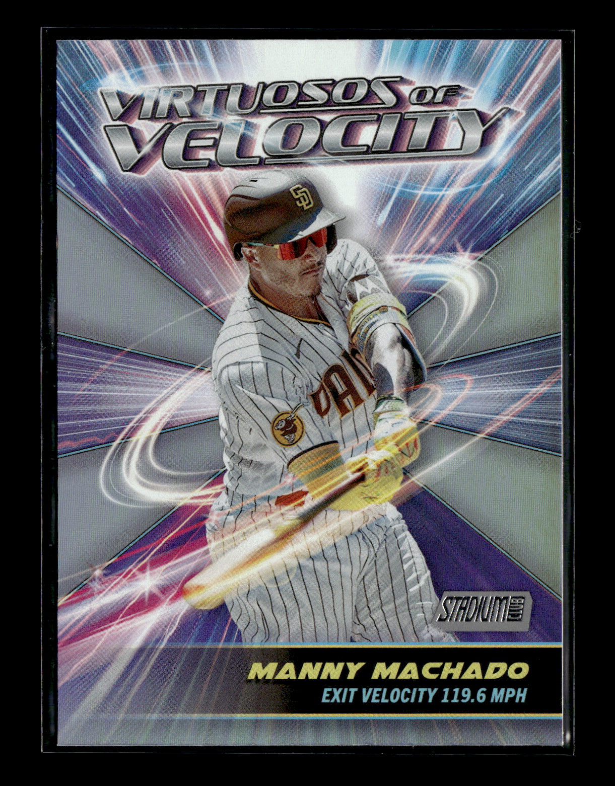 2024 Stadium Club Manny Machado #VV-21 Virtuosos of Velocity San Diego Padres
