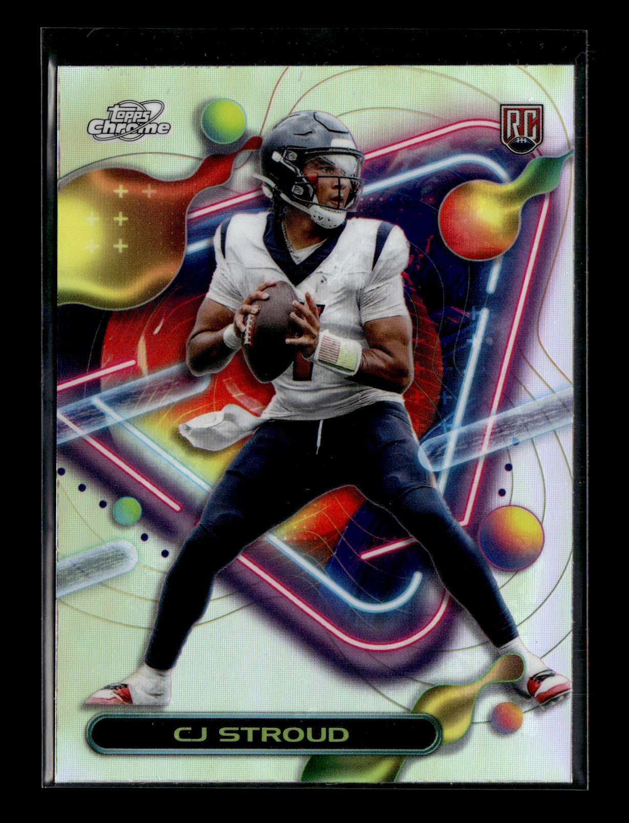2023 Topps Composite CJ Stroud #252 Cosmic Chrome Refractor Houston Texans