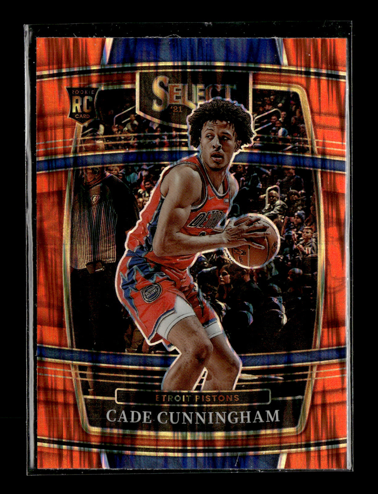 2021-22 Panini Select Cade Cunningham #11 Orange Flash Prizms Detroit Pistons