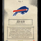 2022 Panini Playbook Josh Allen #1 Sketchbooks Buffalo Bills
