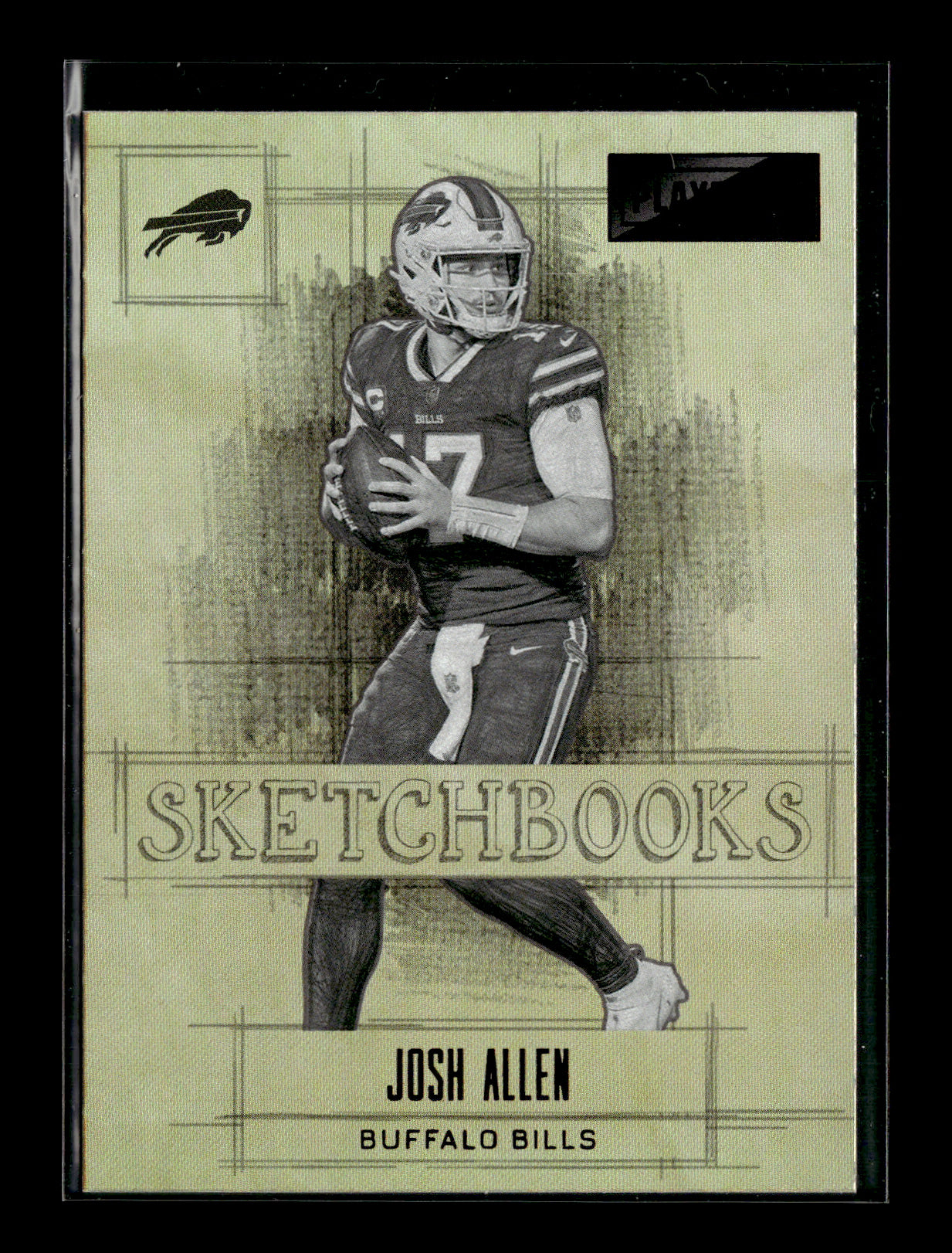 2022 Panini Playbook Josh Allen #1 Sketchbooks Buffalo Bills