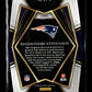 2021 Panini Select Rhamondre Stevenson #175 Black and Gold Prizm Die Cut New England Patriots