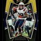 2021 Panini Select Rhamondre Stevenson #175 Black and Gold Prizm Die Cut New England Patriots
