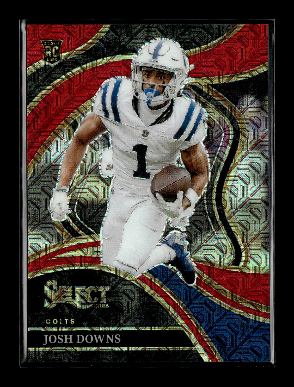 2023 Panini Select Josh Downs #251 Red Prizms #/49 Indianapolis Colts