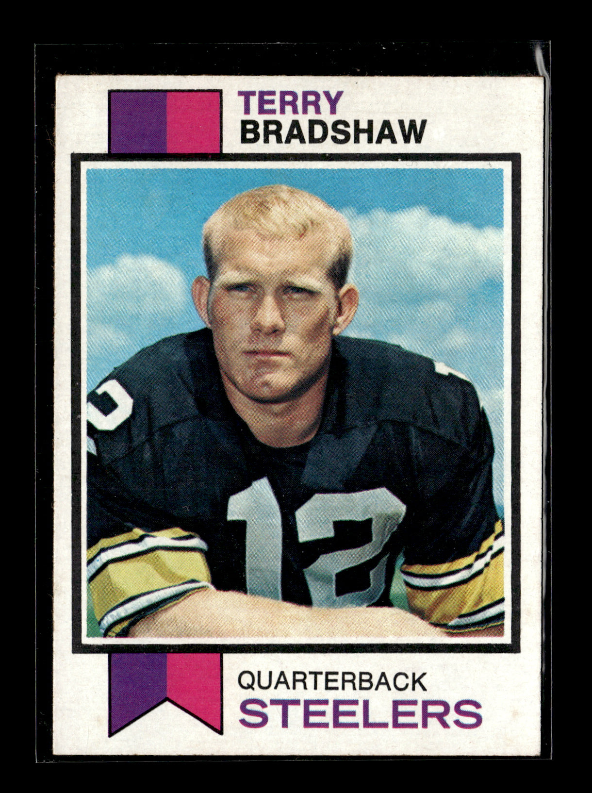 1973 Topps Terry Bradshaw #15 Pittsburgh Steelers