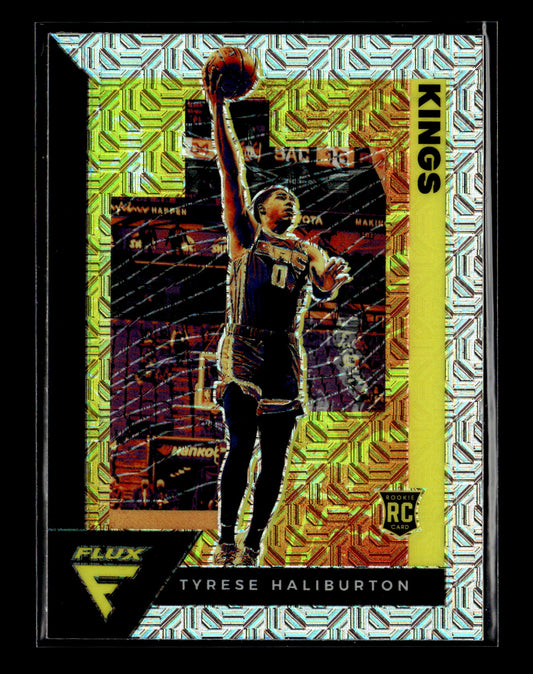 2020-21 Panini Flux Tyrese Haliburton #203 Silver Mojo Sacramento Kings