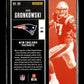 2017 Panini Contenders Rob Gronkowski #96 Playoff Ticket #/249 New England Patriots