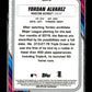 2020 Bowman Yordan Alvarez #ROYF-YA Chrome Rookie of the Year Favorites Houston Astros