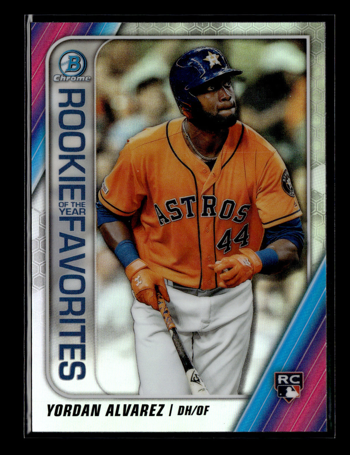 2020 Bowman Yordan Alvarez #ROYF-YA Chrome Rookie of the Year Favorites Houston Astros