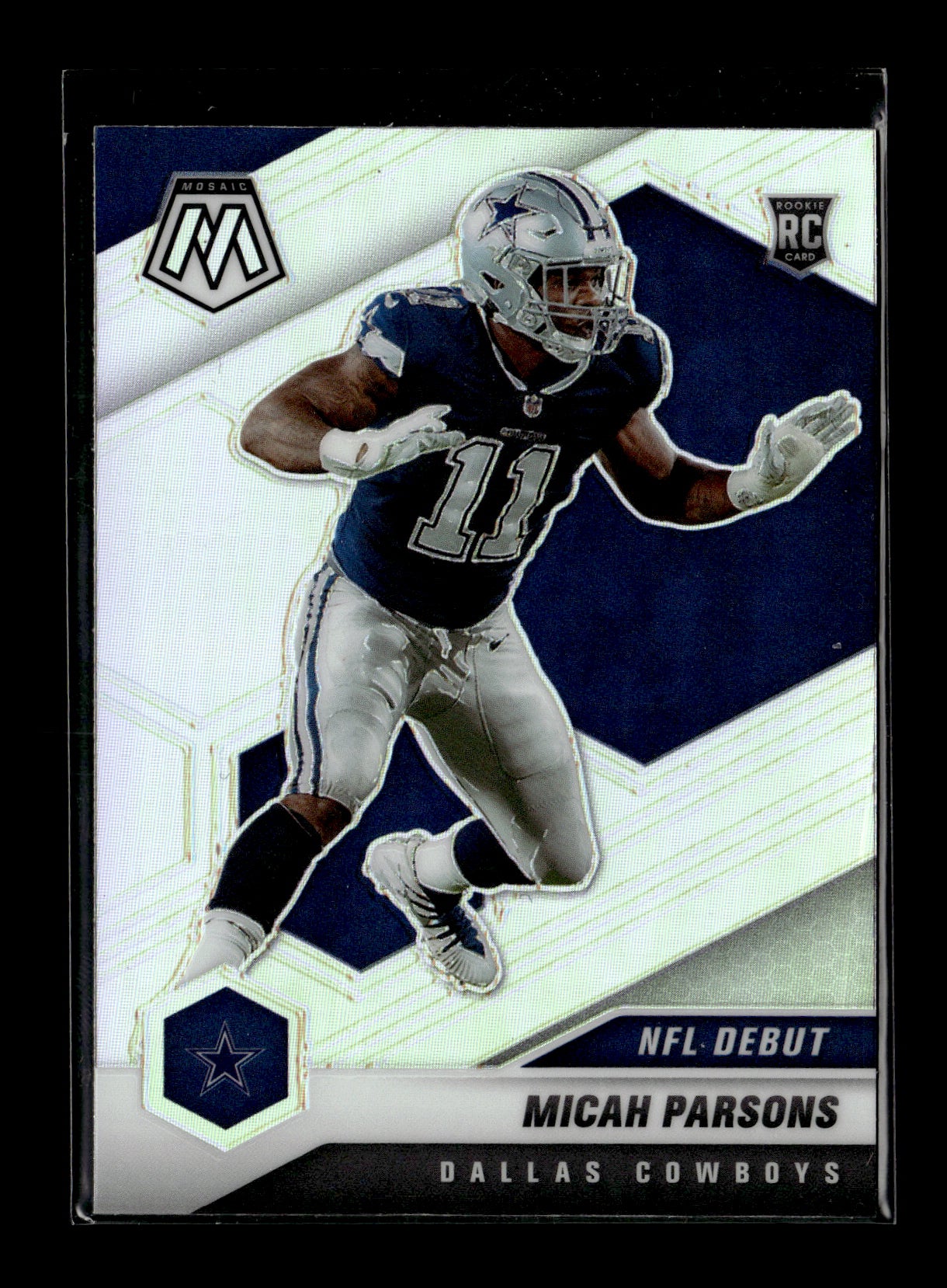 2021 Panini Mosaic Micah Parsons #257 Prizm Silver Dallas Cowboys