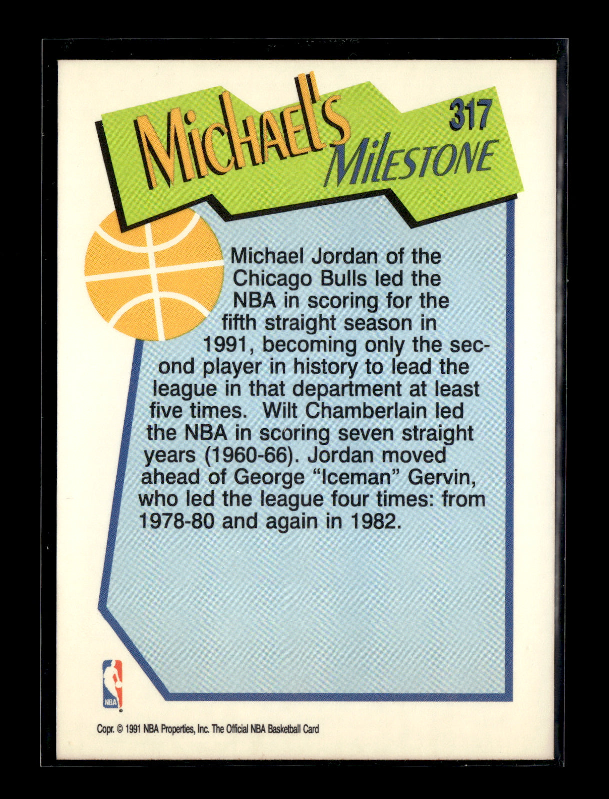 1991-92 Hoops Michael Jordan #317 Chicago Bulls