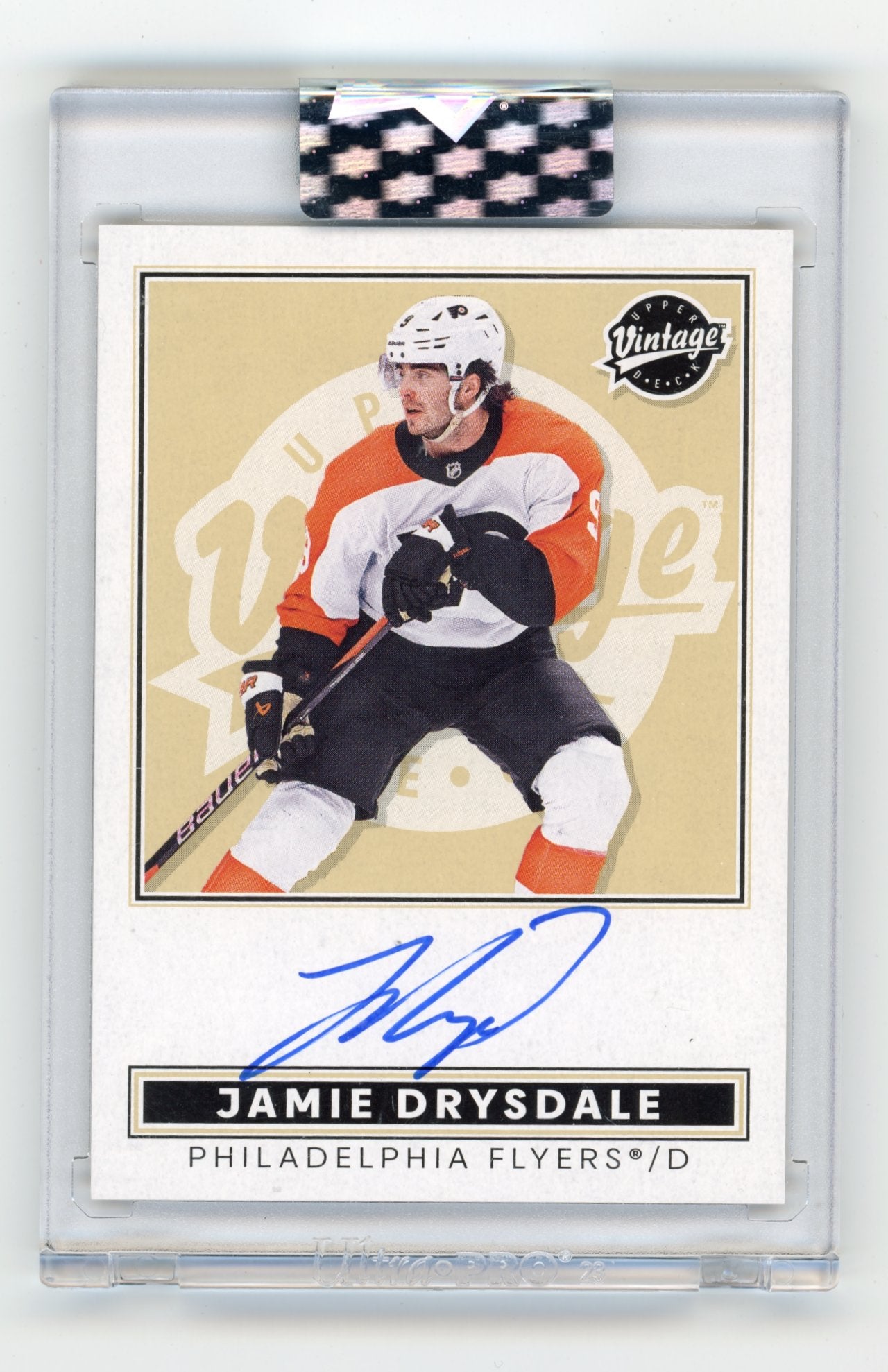 2024-25 Upper Deck Clear Cut Jamie Drysdale #VA-JD Vintage Autos Philadelphia Flyers