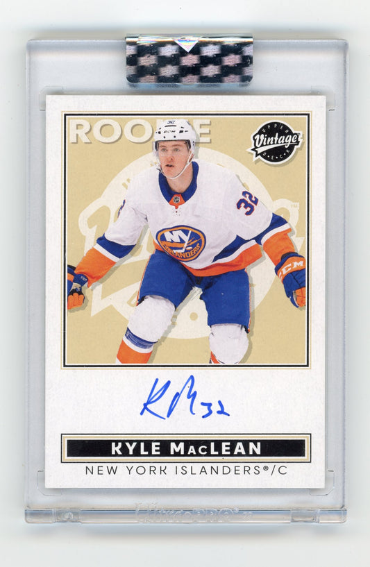 2024-25 Upper Deck Clear Cut Kyle MacLean #VA-KM Vintage Autos New York Islanders