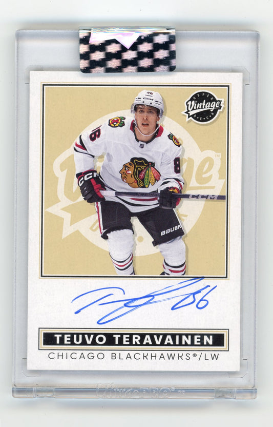 2024-25 Upper Deck Clear Cut Teuvo Teravainen #VA-TV Vintage Autos Chicago Blackhawks