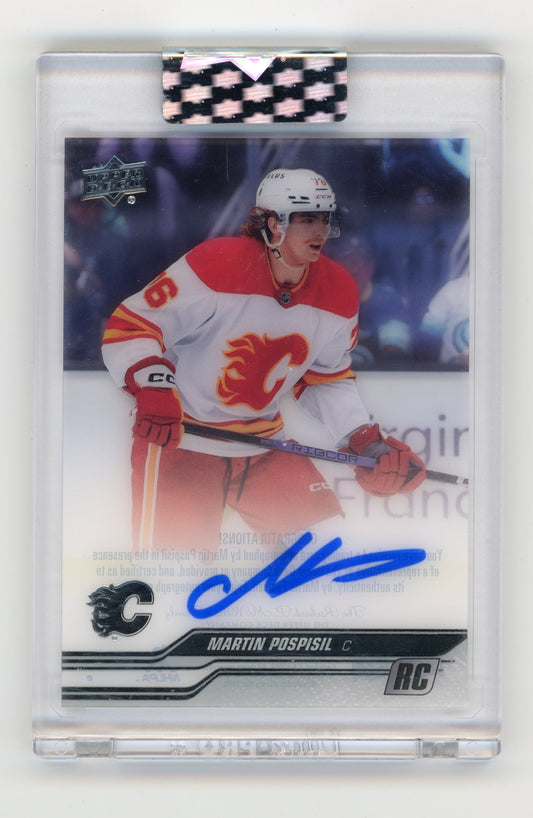 2023-24 Upper Deck Clear Cut Martin Pospisil #CC-PO Calgary Flames
