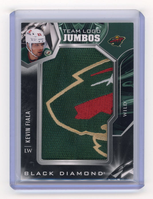 2022-23 Upper Deck Black Diamond Kevin Fiala #TL-KF Team Logo Jumbo Patches Manufactured Relics Minnesota Wild