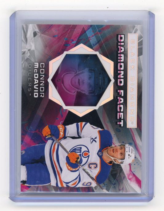 2025-26 Upper Deck Black Diamond Connor McDavid #DF-CM Diamond Facet Edmonton Oilers