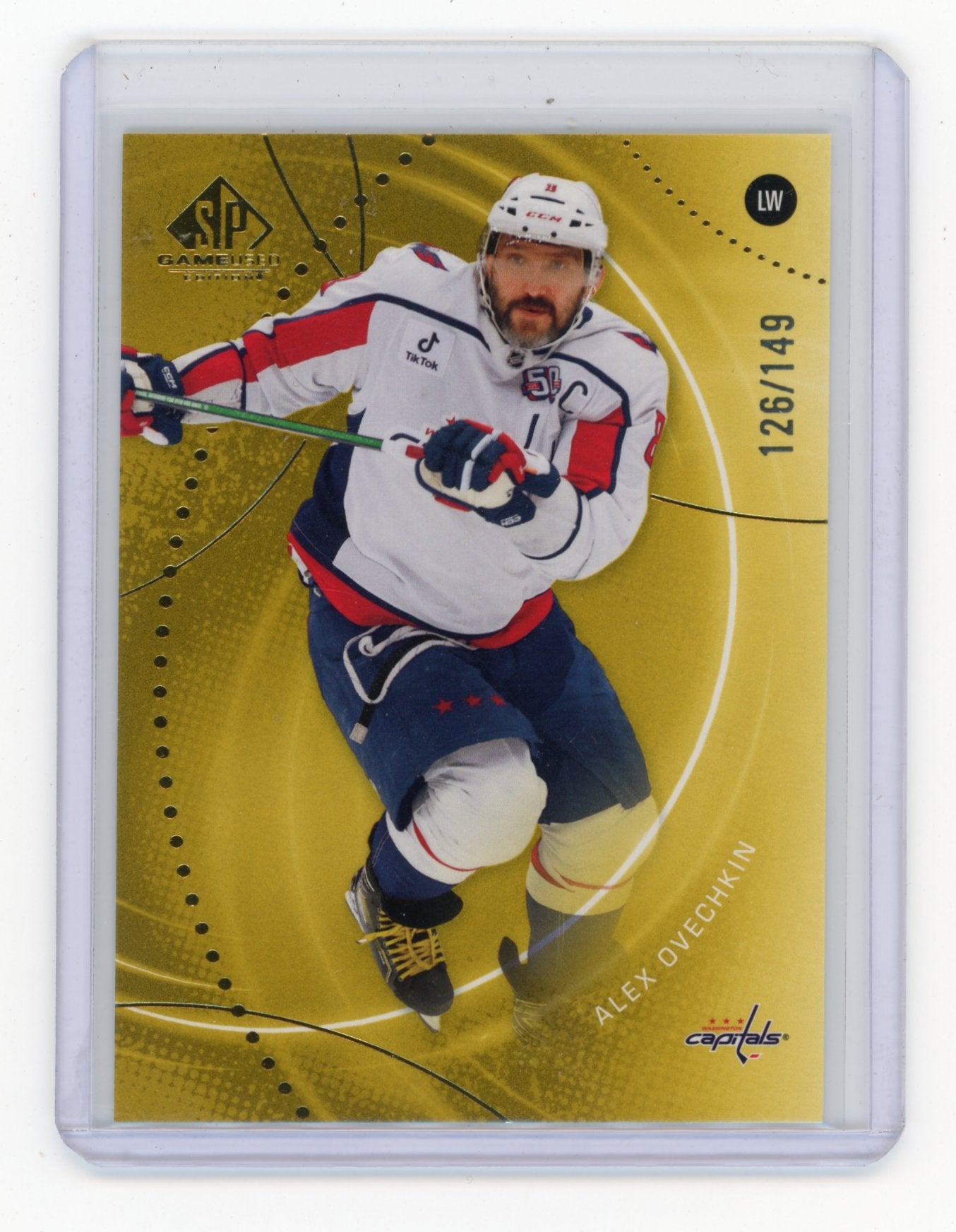 2025-26 SP Game Used Alex Ovechkin #169 Gold #/149 Washington Capitals