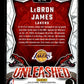2024-25 Donruss LeBron James #14 Unleashed Diamond Red #/75 Los Angeles Lakers