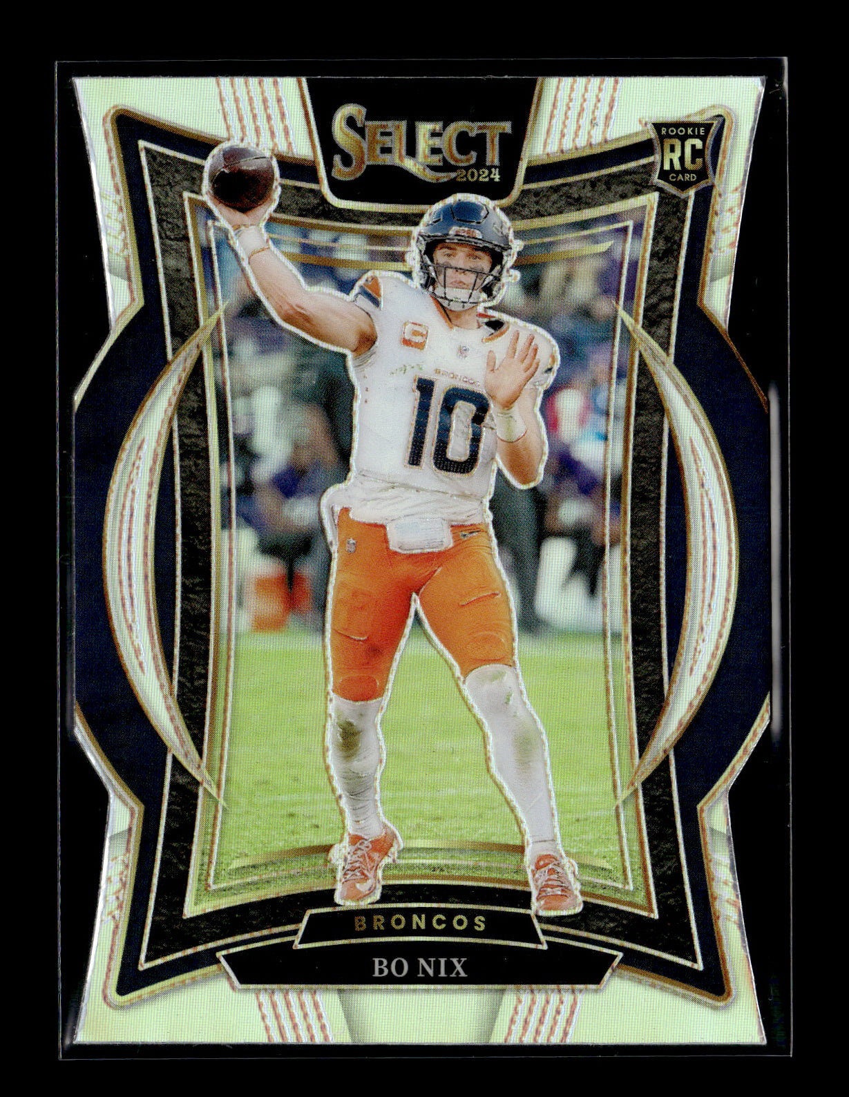 2024 Panini Select Bo Nix #30 Silver Prizm Denver Broncos