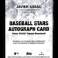 2025 Topps Javier Assad #BSA2-JA Baseball Stars Autographs Blue (Series Two) #/150 Chicago Cubs