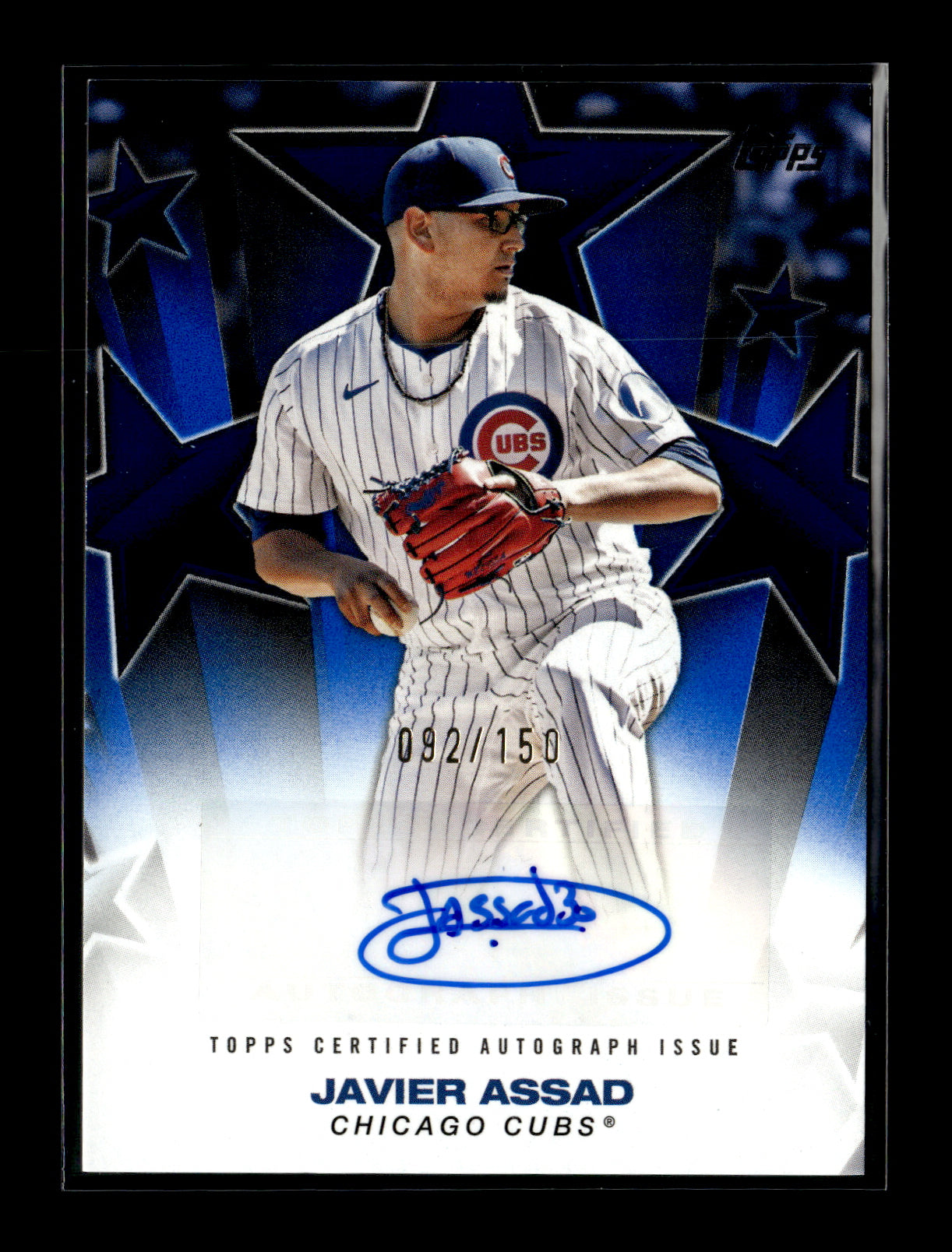 2025 Topps Javier Assad #BSA2-JA Baseball Stars Autographs Blue (Series Two) #/150 Chicago Cubs