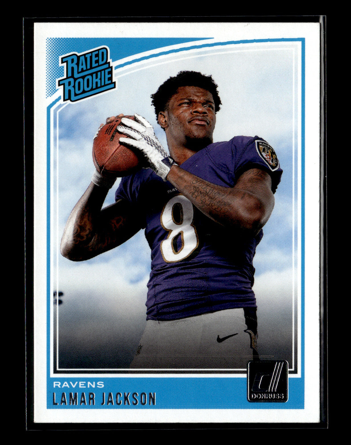 2018 Donruss Lamar Jackson #317 Baltimore Ravens