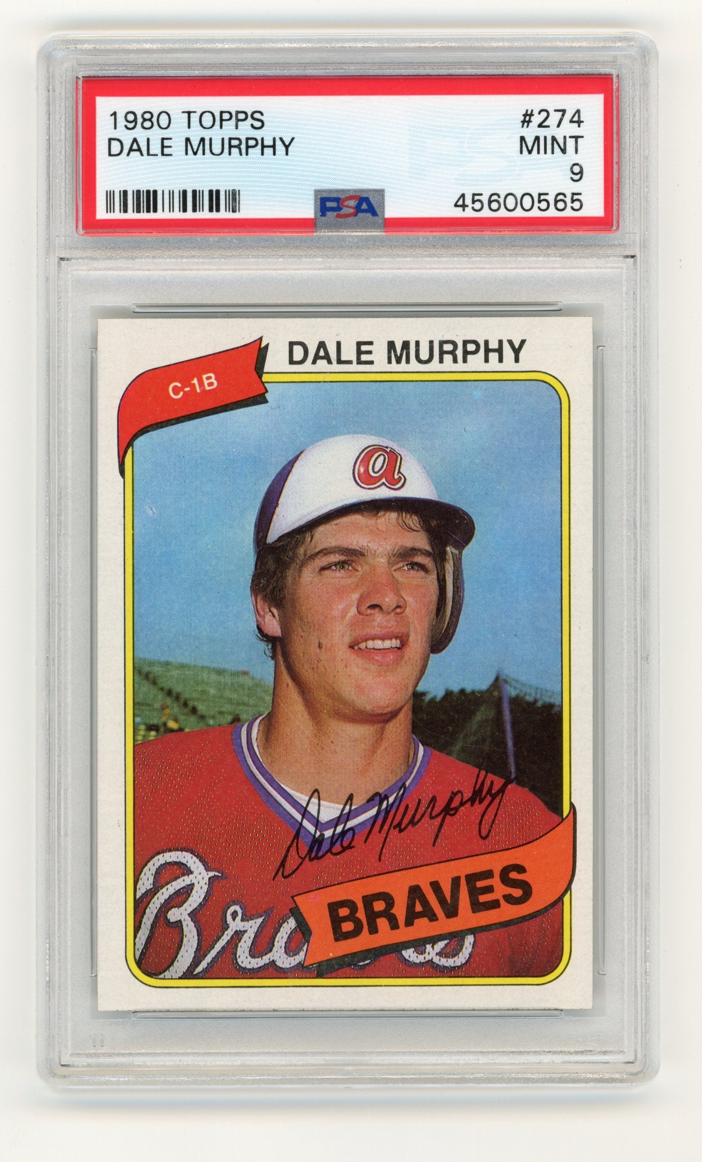 1980 Topps Dale Murphy #274 PSA 9