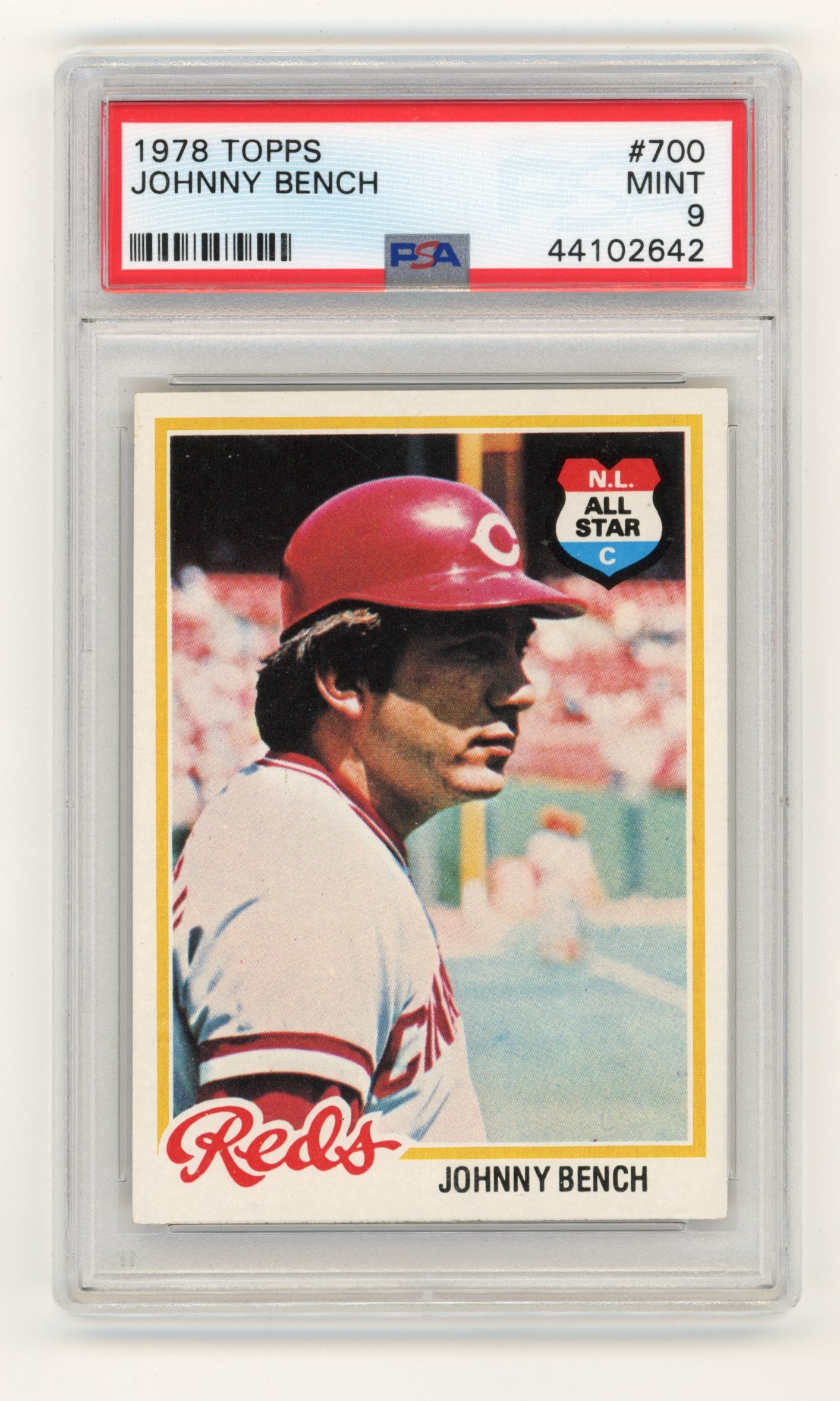1978 Topps Johnny Bench #700 PSA 9