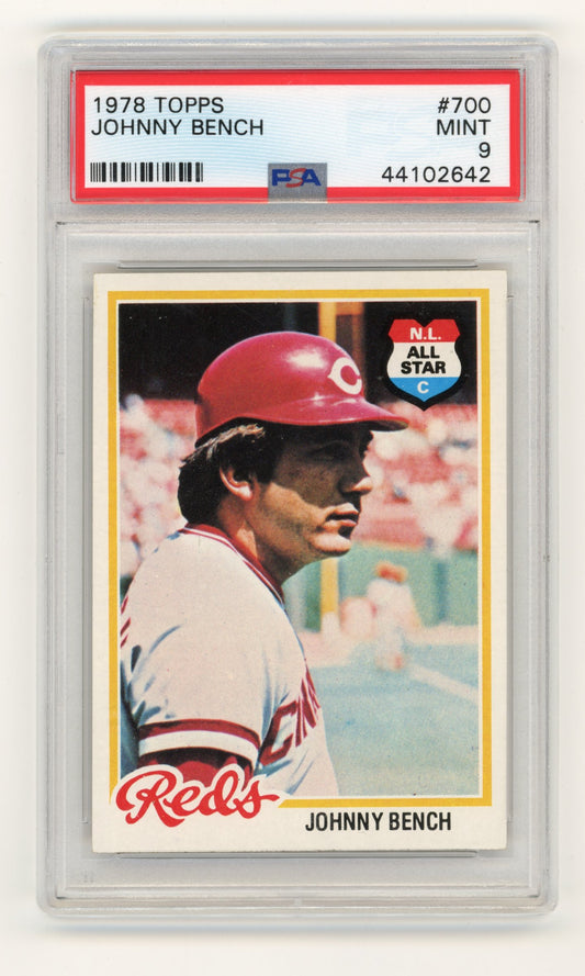 1978 Topps Johnny Bench #700 PSA 9