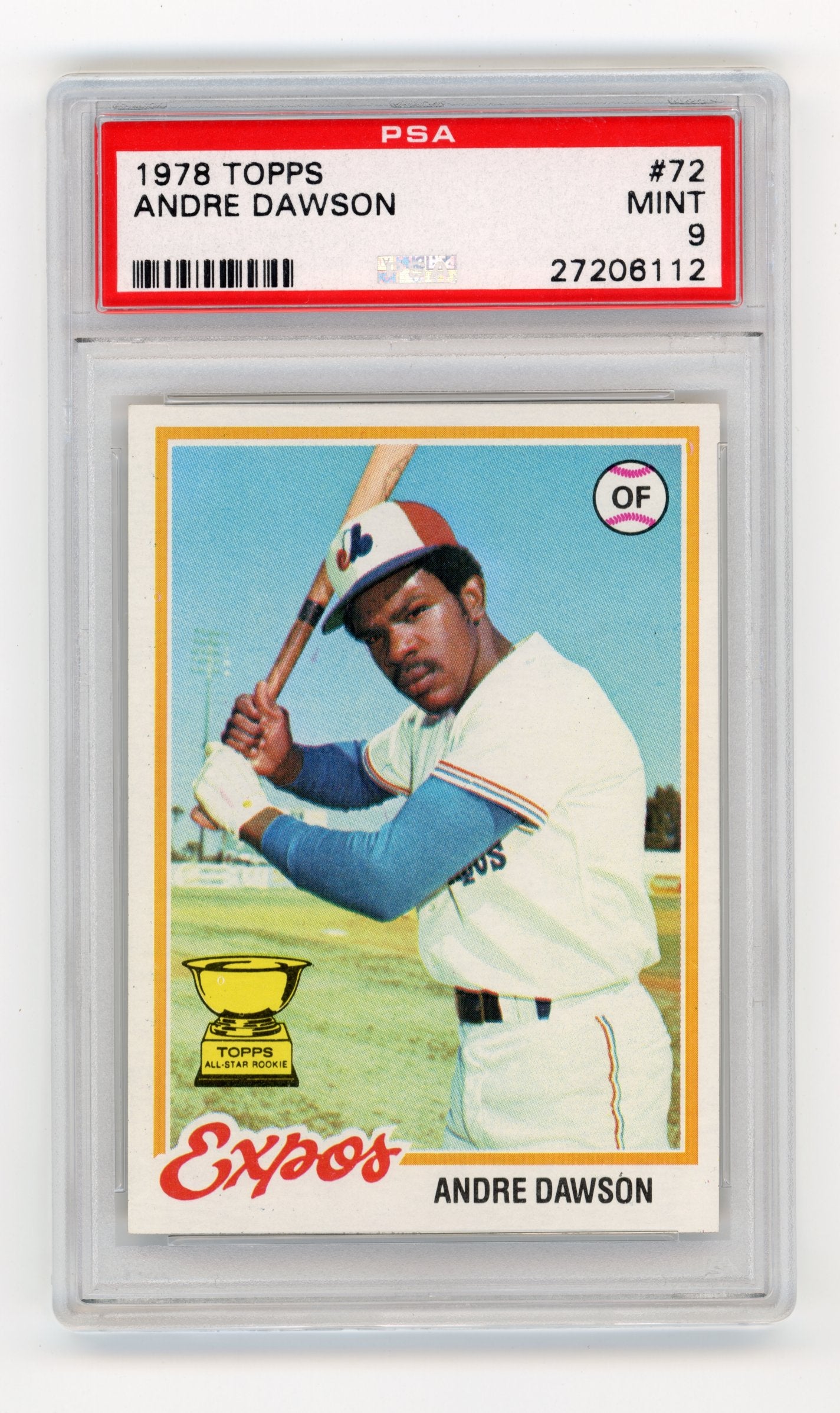 1978 Topps Andre Dawson #72 PSA 9