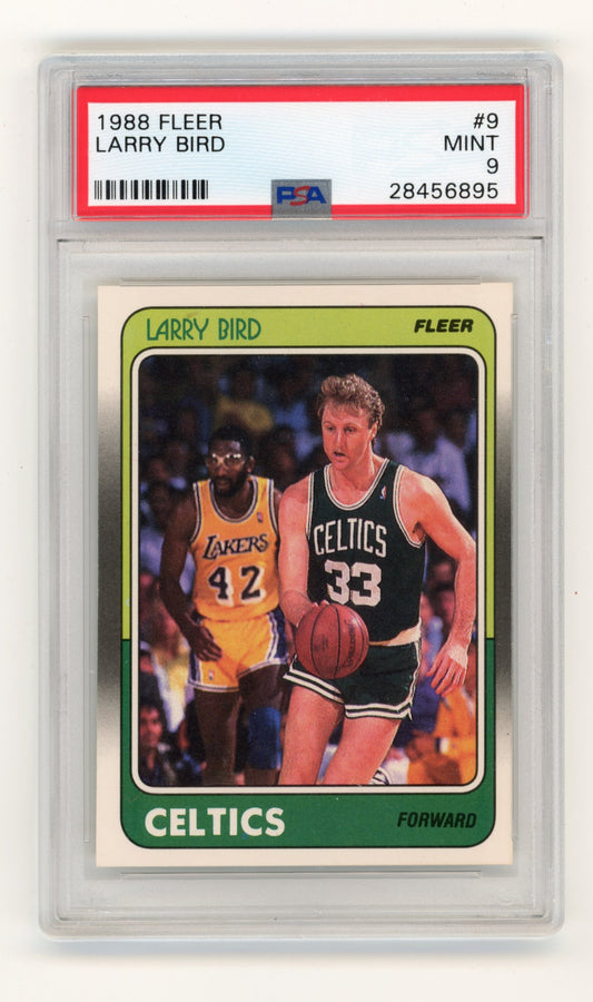 1988 Fleer Larry Bird #9 PSA 9