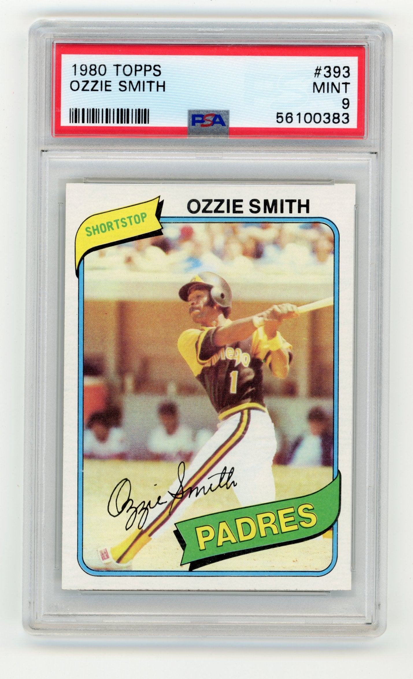 1980 Topps Ozzie Smith #393 PSA 9