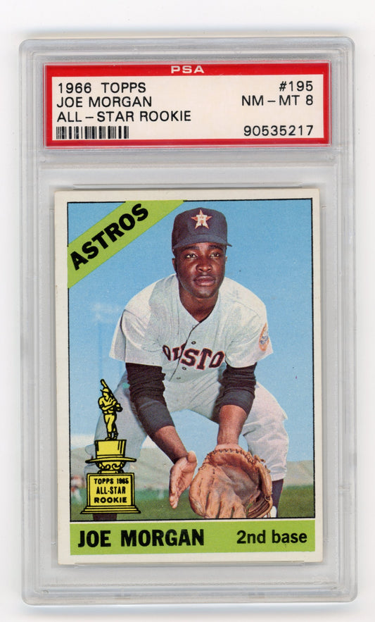 1966 Topps Joe Morgan #195 All-Star Rookie PSA 8