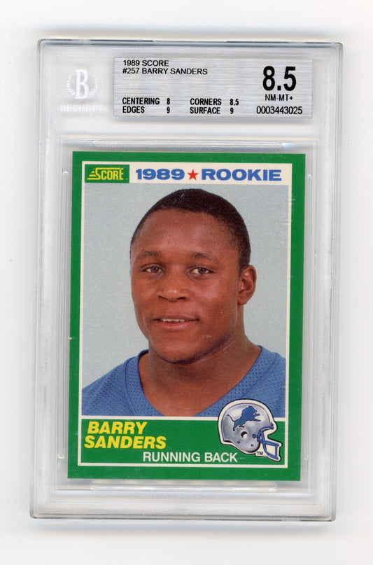 1989 Score Barry Sanders #257 Detroit Lions