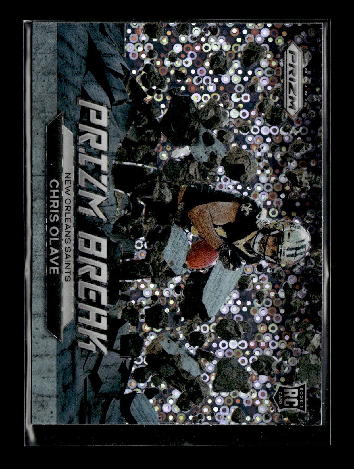 2022 Panini Prizm Chris Olave #PB-10 Prizm Break Prizms No Huddle New Orleans Saints