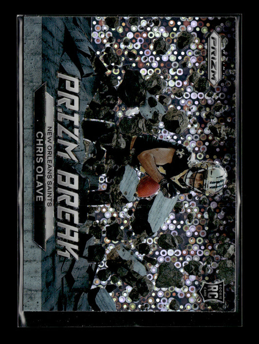 2022 Panini Prizm Chris Olave #PB-10 Prizm Break Prizms No Huddle New Orleans Saints