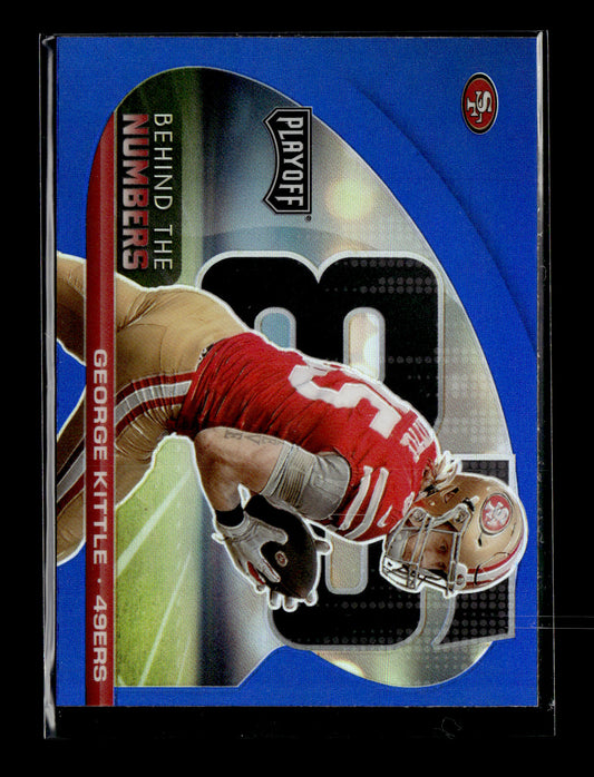 2021 Panini Playoff George Kittle #BTN-GKI Behind the Numbers Blue San Francisco 49ers
