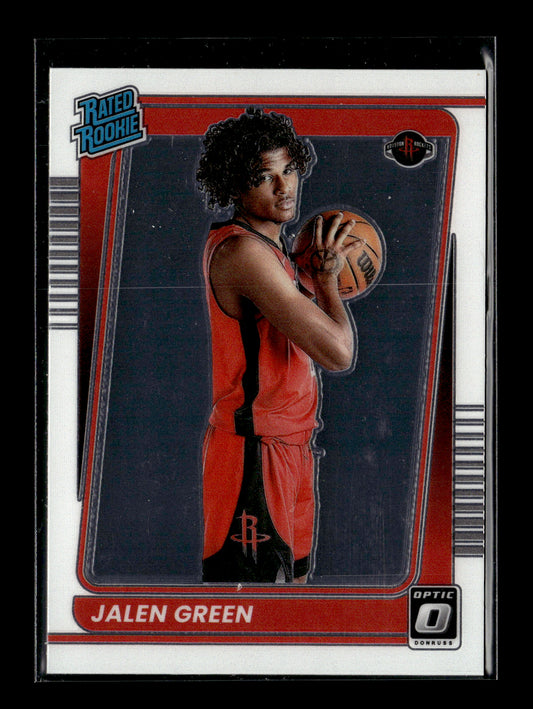2021-22 Donruss Optic Jalen Green #159 Houston Rockets