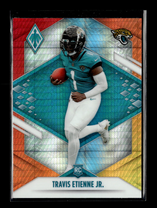 2021 Panini Phoenix Travis Etienne Jr. #112 Fire Burst Jacksonville Jaguars