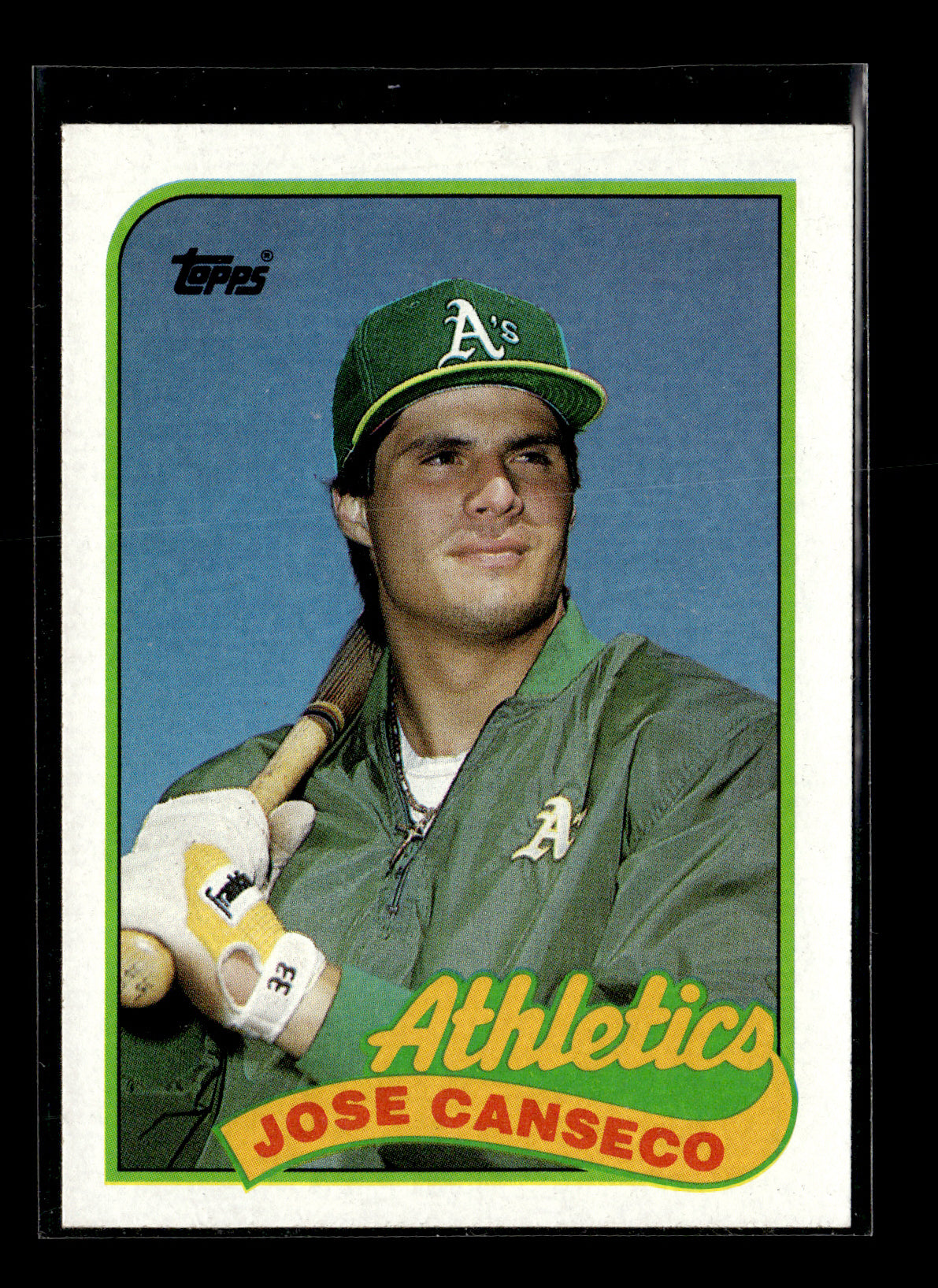 1989 Topps Jose Canseco #500 Oakland Athletics