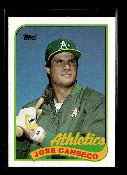 1989 Topps Jose Canseco #500 Oakland Athletics