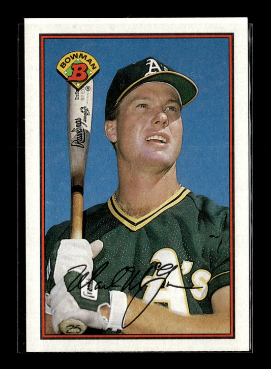 1989 Bowman Mark McGwire #197 Oakland Athletics
