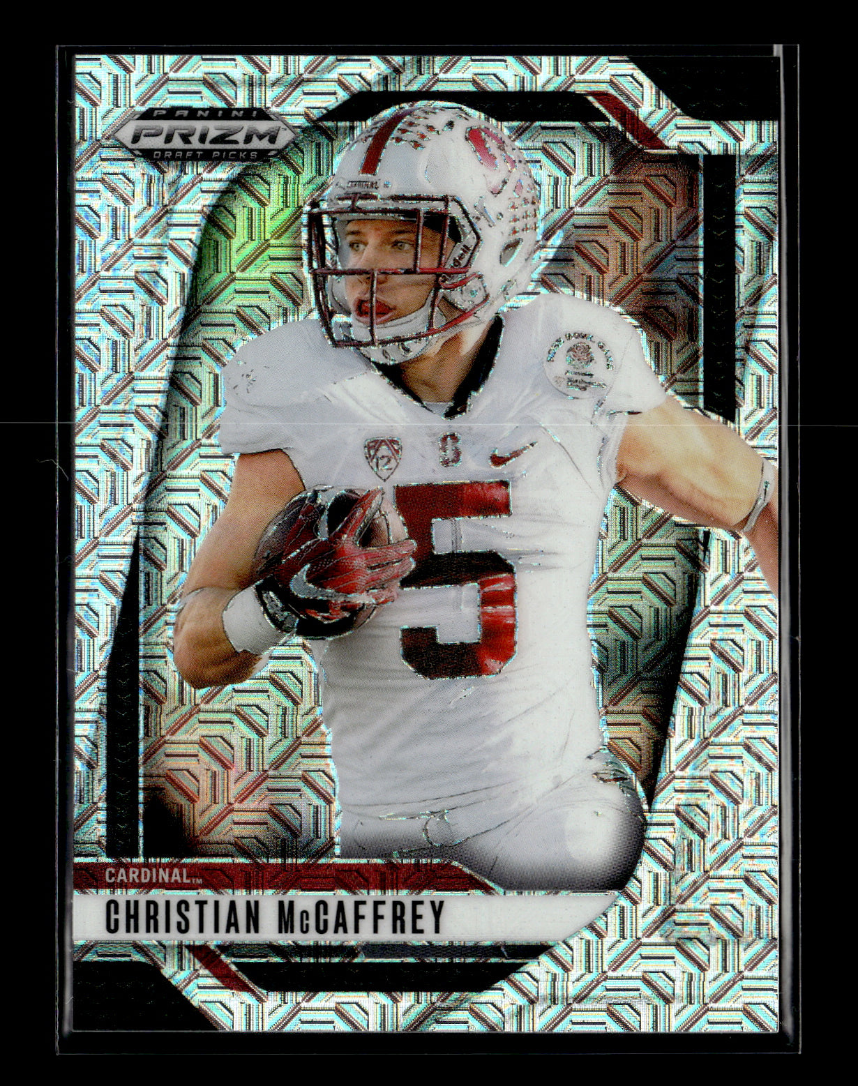 2025 Panini Prizm Draft Picks Christian McCaffrey #194 Prizms Mojo #/25 Stanford Cardinal
