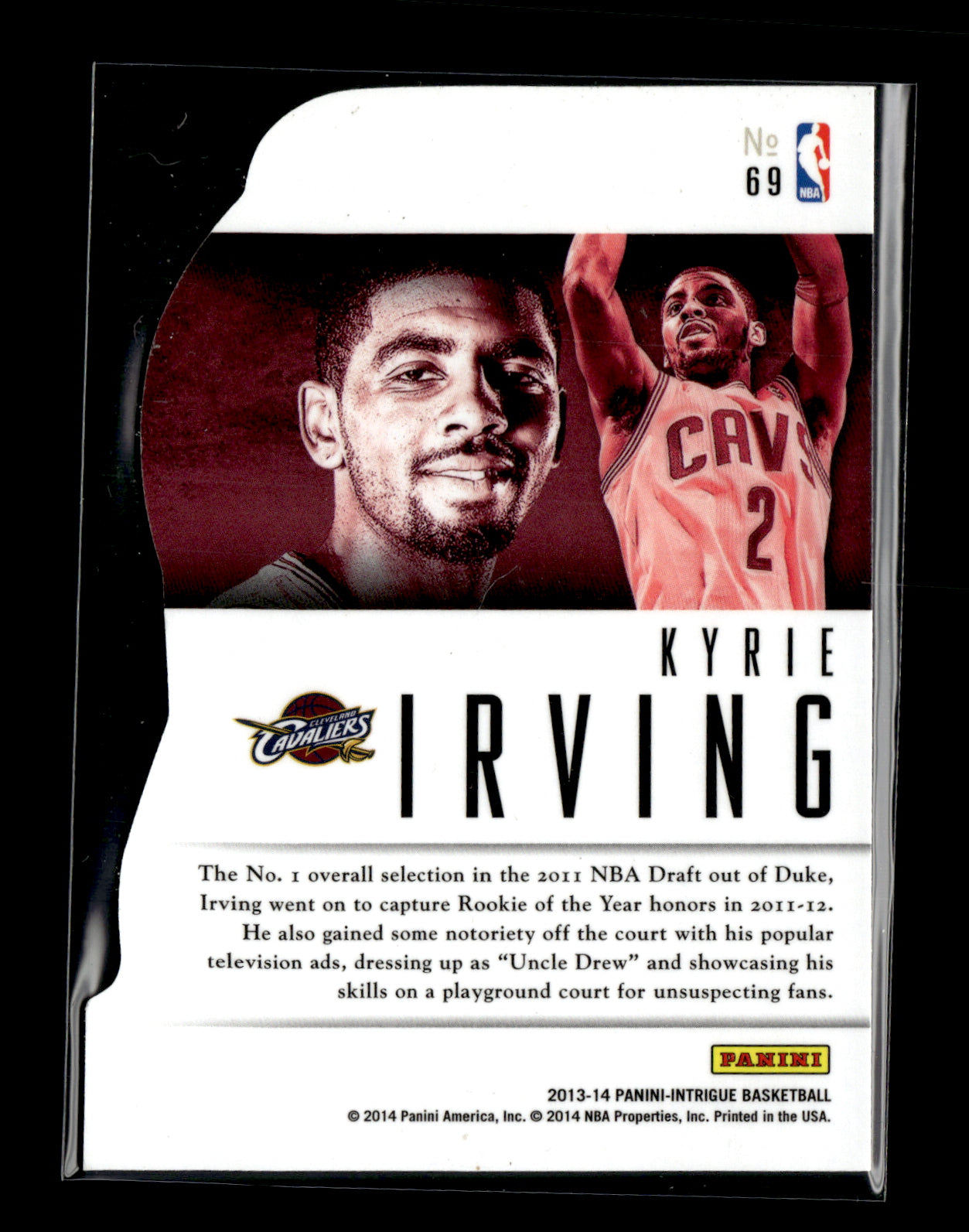 2013-14 Panini Intrigue Kyrie Irving #69 Intriguing Players Die Cuts Cleveland Cavaliers