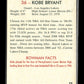 2009-10 Bowman 48 Kobe Bryant #36 Los Angeles Lakers