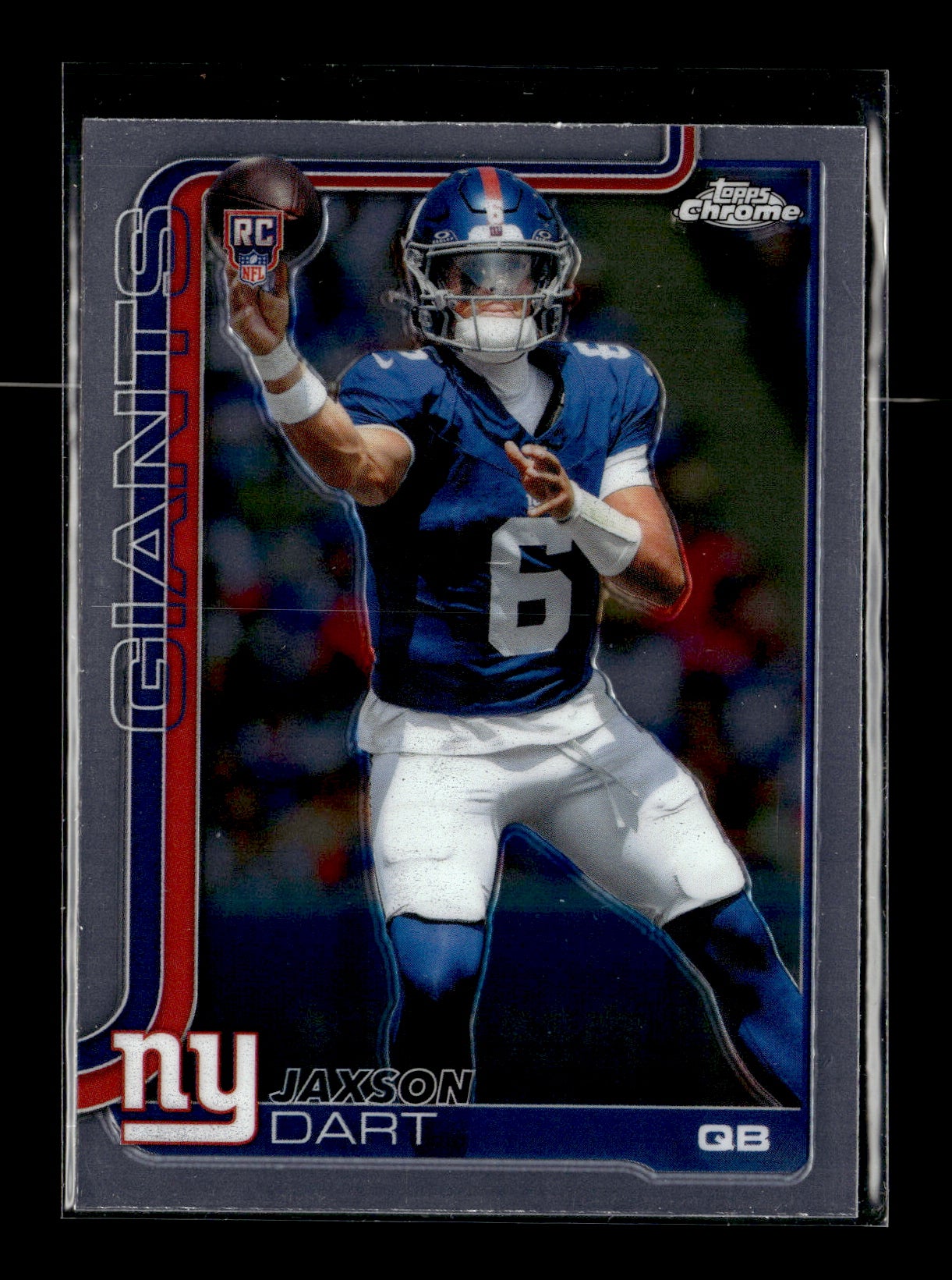 2025 Topps Chrome Jaxson Dart #306 New York Giants