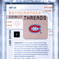 2024 Upper Deck Ultimate Collection Autographed Debut Threads Lane Hutson #LH PSA 8 Montreal Canadiens